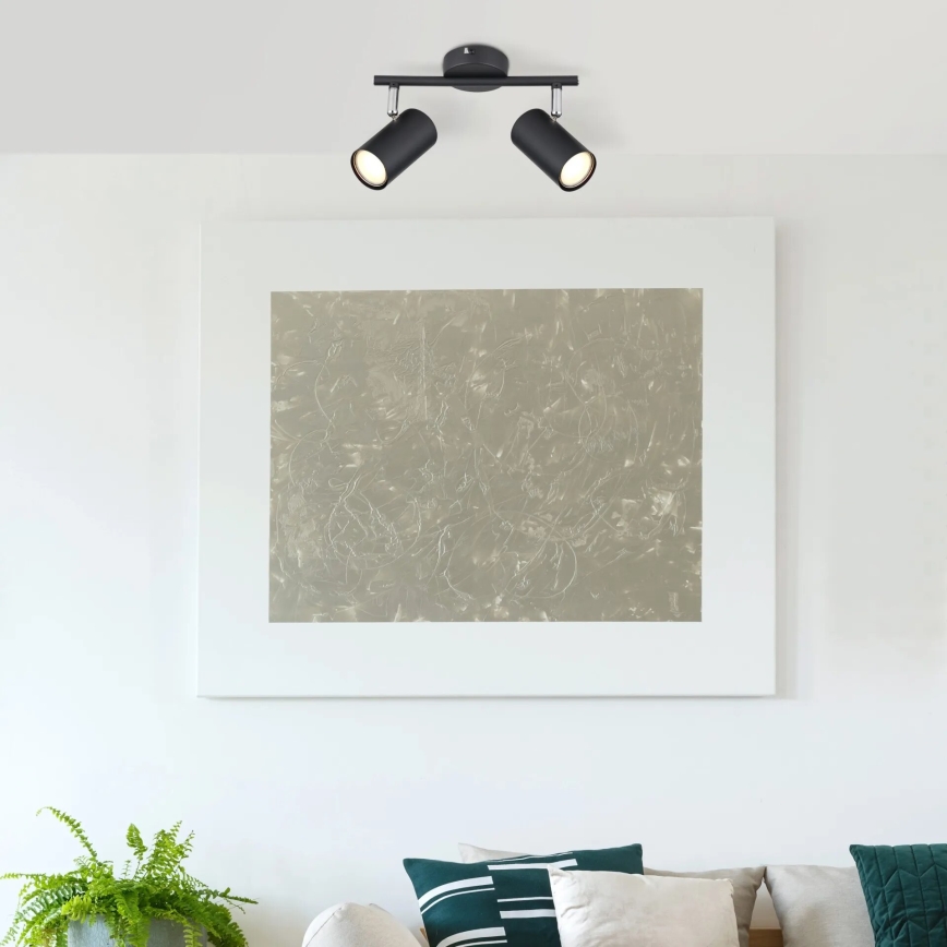 Globo - Spotlámpa 2xGU10/25W/230V fekete