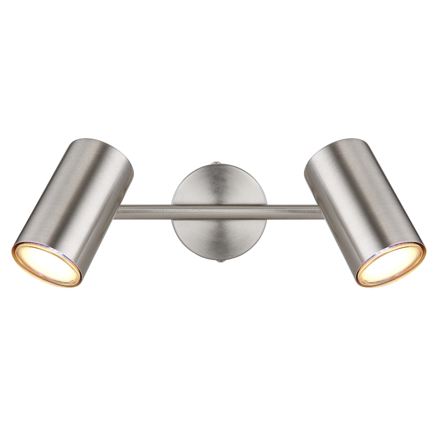 Globo - Spotlámpa 2xGU10/25W/230V matt króm