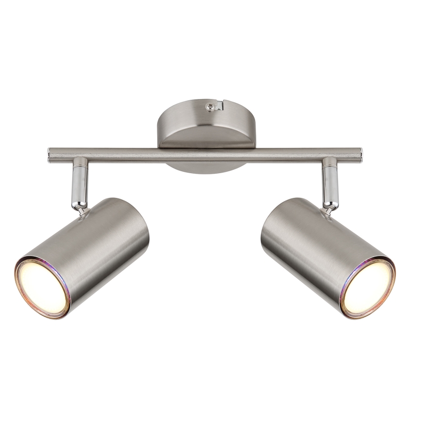 Globo - Spotlámpa 2xGU10/25W/230V matt króm