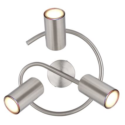 Globo - Spotlámpa 3xGU10/25W/230V matt króm