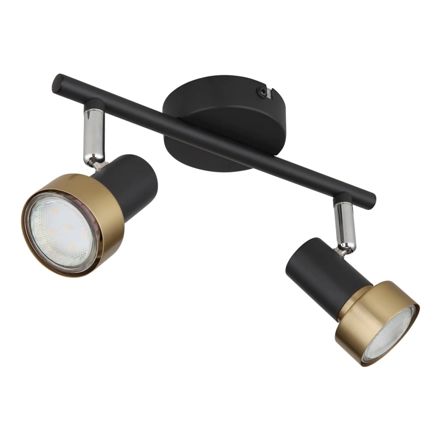 Globo - Spotlámpa  2xGU10/25W/230V fekete/arany