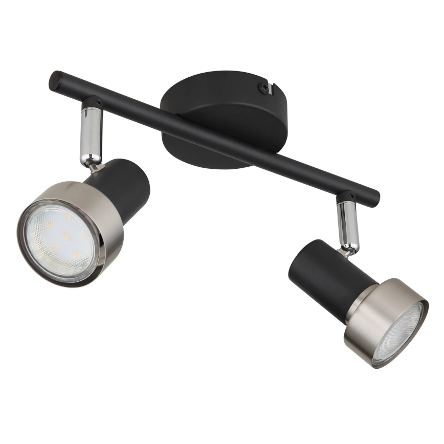 Globo - Spotlámpa  2xGU10/25W/230V fekete/ezüst