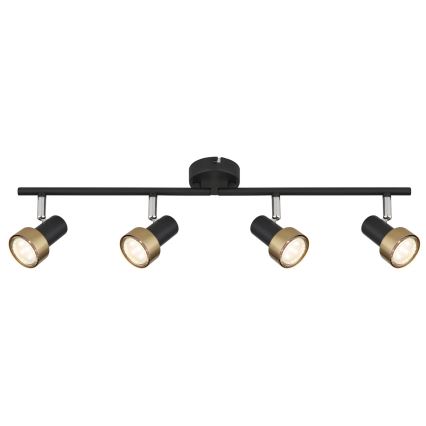 Globo - Spotlámpa  4xGU10/25W/230V fekete/arany