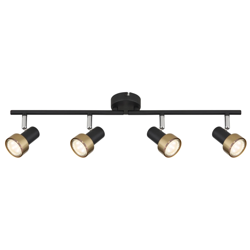 Globo - Spotlámpa  4xGU10/25W/230V fekete/arany