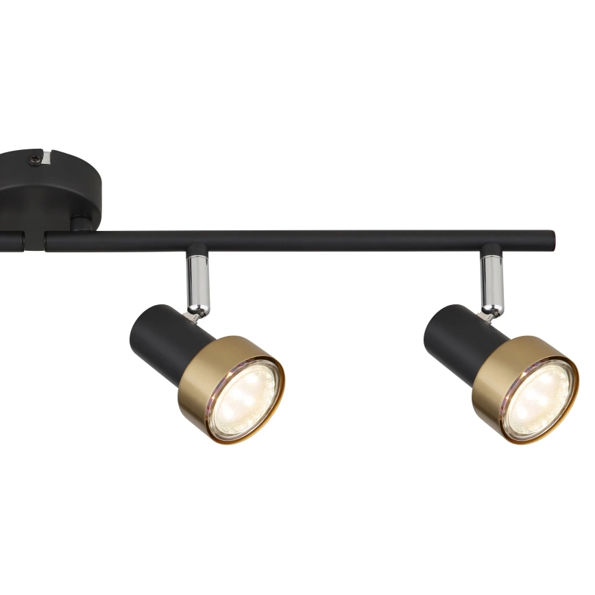 Globo - Spotlámpa  4xGU10/25W/230V fekete/arany