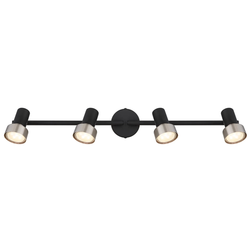 Globo - Spotlámpa  4xGU10/25W/230V fekete/ezüst