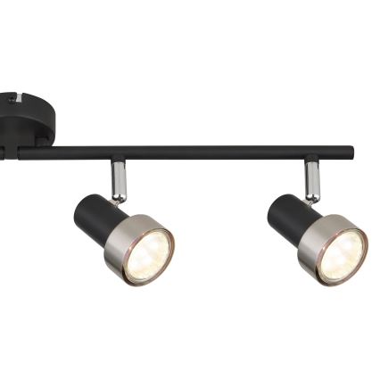 Globo - Spotlámpa  4xGU10/25W/230V fekete/ezüst