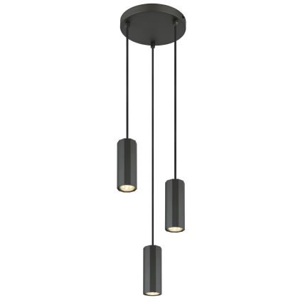 Globo - Csillár zsinóron 3xGU10/25W/230V fekete