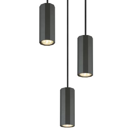 Globo - Csillár zsinóron 3xGU10/25W/230V fekete