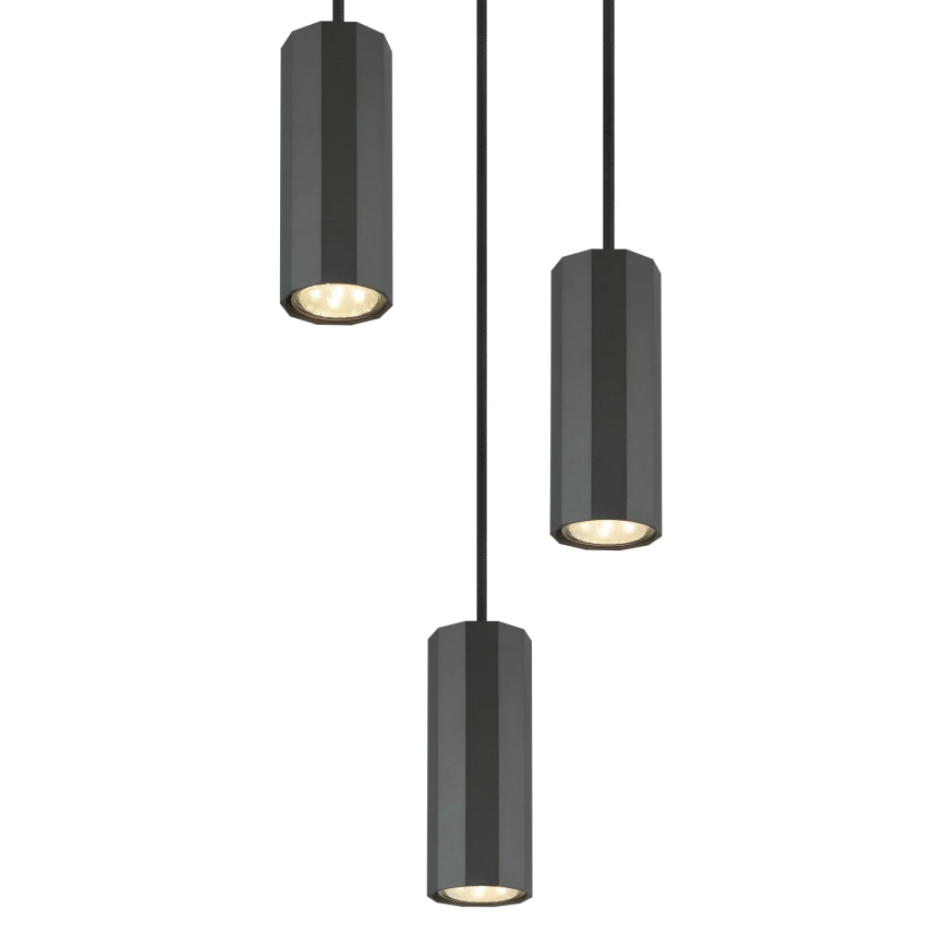 Globo - Csillár zsinóron 3xGU10/25W/230V fekete