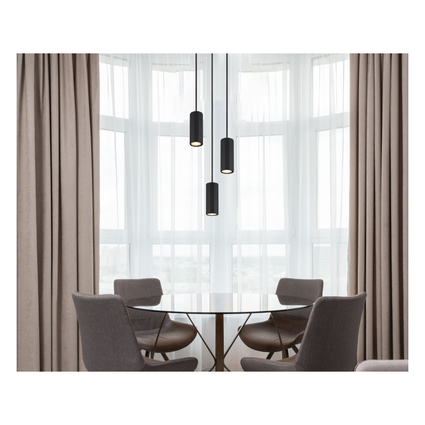 Globo - Csillár zsinóron 3xGU10/25W/230V fekete