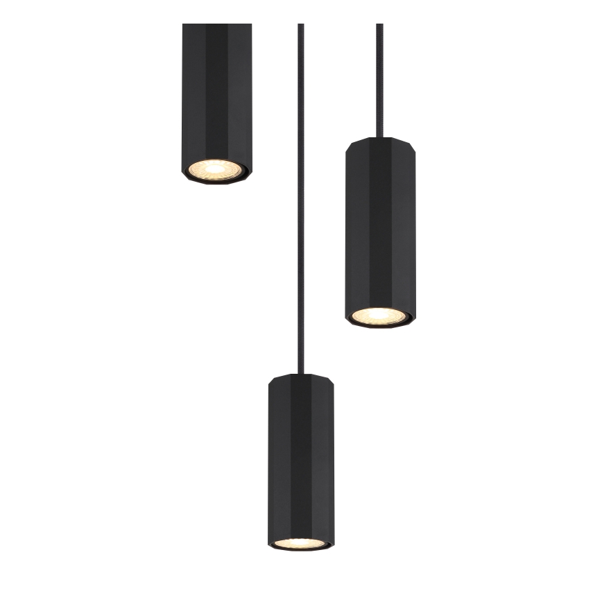 Globo - Csillár zsinóron 3xGU10/25W/230V fekete