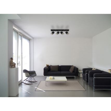 Globo - Spotlámpa 4xGU10/25W/230V fekete