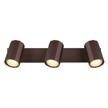 Globo - Spotlámpa 3xGU10/25W/230V barna