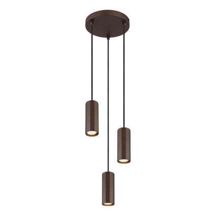 Globo - Csillár zsinóron 3xGU10/25W/230V barna