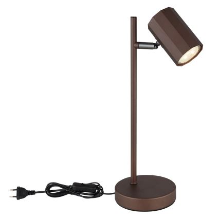 Globo - Asztali lámpa 1xGU10/5W/230V barna