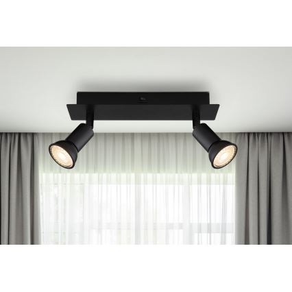 Globo - Spotlámpa 2xGU10/35W/230V fekete