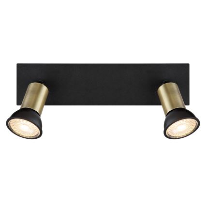 Globo - Spotlámpa 2xGU10/35W/230V fekete/réz