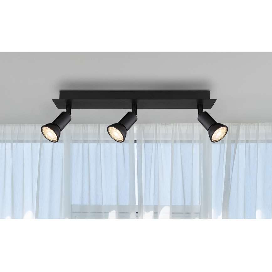 Globo - Spotlámpa 3xGU10/35W/230V fekete