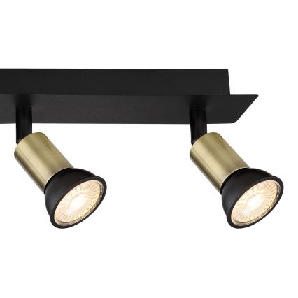 Globo - Spotlámpa 4xGU10/35W/230V fekete/réz