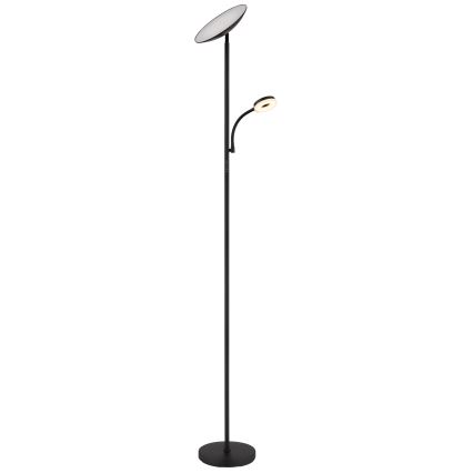 Globo - LED állítható fényerejű állólámpa LED/20W/230V+ LED/5W 3000/4000/6500K fekete
