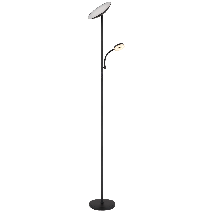Globo - LED állítható fényerejű állólámpa LED/20W/230V+ LED/5W 3000/4000/6500K fekete