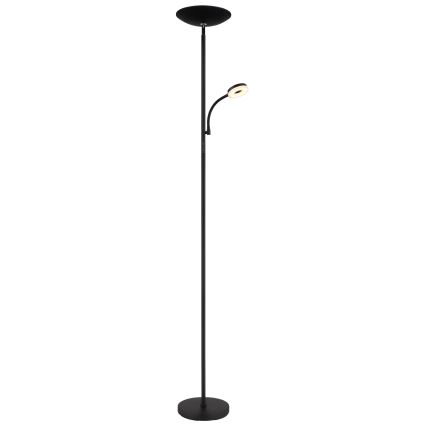 Globo - LED állítható fényerejű állólámpa LED/20W/230V+ LED/5W 3000/4000/6500K fekete