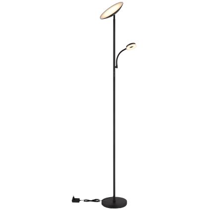 Globo - LED állítható fényerejű állólámpa LED/20W/230V+ LED/5W 3000/4000/6500K fekete