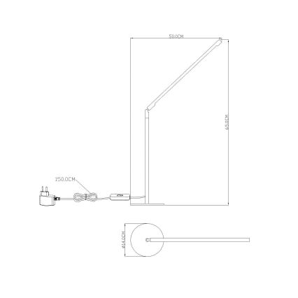 GLOBO 58153 - Asztali LED lámpa ORION LED 48xLED/0,062W
