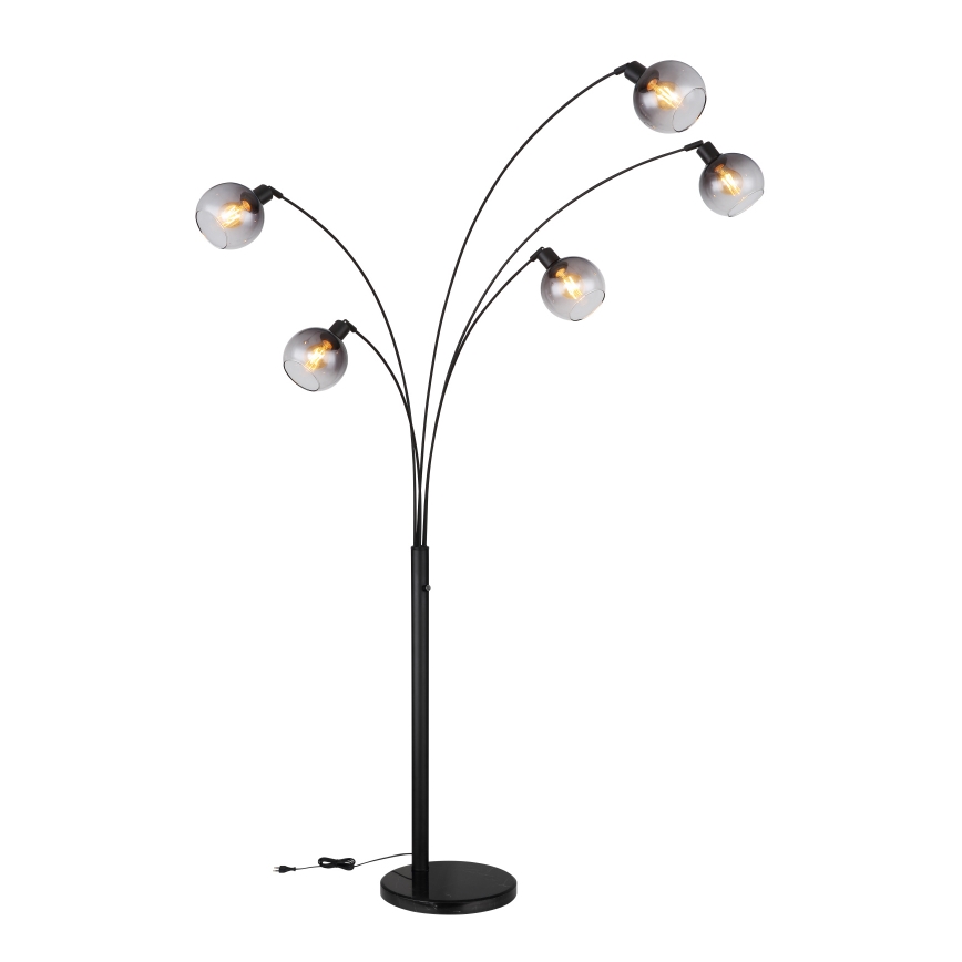 Globo - Állólámpa 5xE27/40W/230V füstös