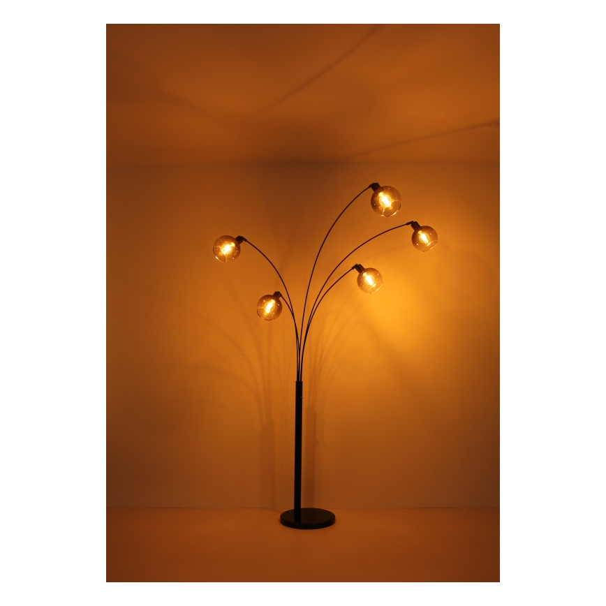 Globo - Állólámpa 5xE27/40W/230V füstös