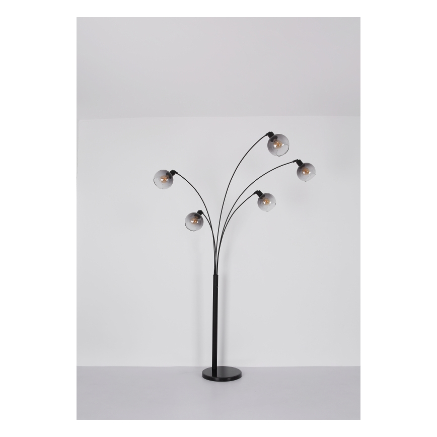 Globo - Állólámpa 5xE27/40W/230V füstös