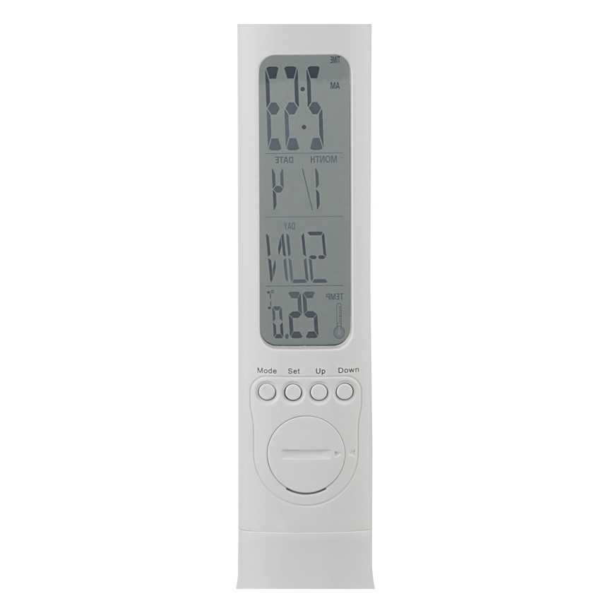 Globo - LED, fényerőszabályozható, újratölthető asztali lámpa kijelzővel LED/4W/230V 2200 mAh fehér
