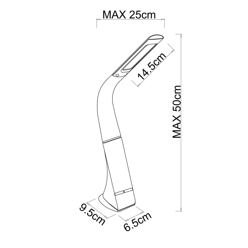 Globo - LED fényerőszabályozható érintésvezérelt újratölthető asztali lámpa LED/5W/5V 2200 mAh