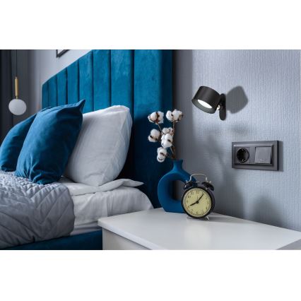Globo - LED Dimmelhető érintős asztali lámpa 4in1 LED/4W/5V 3000/4000/5000K 1200 mAh fekete