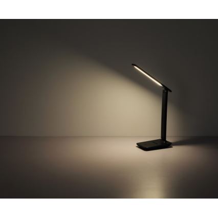 Globo - LED érintésvezérelt, fényerőszabályozható, tölthető asztali lámpa LED/4W/5V 2700/4000/6500K 1800 mAh fekete