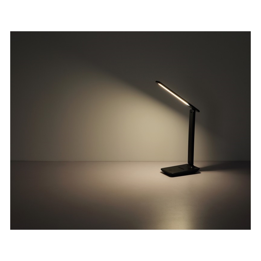Globo - LED érintésvezérelt, fényerőszabályozható, tölthető asztali lámpa LED/4W/5V 2700/4000/6500K 1800 mAh fekete