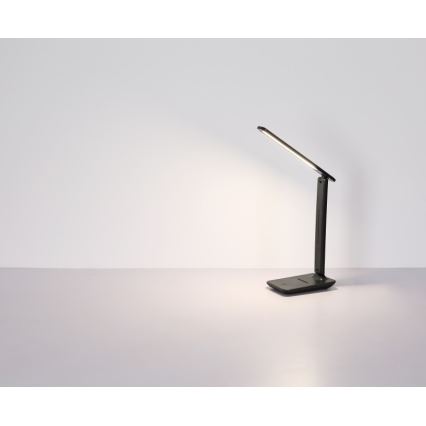 Globo - LED érintésvezérelt, fényerőszabályozható, tölthető asztali lámpa LED/4W/5V 2700/4000/6500K 1800 mAh fekete