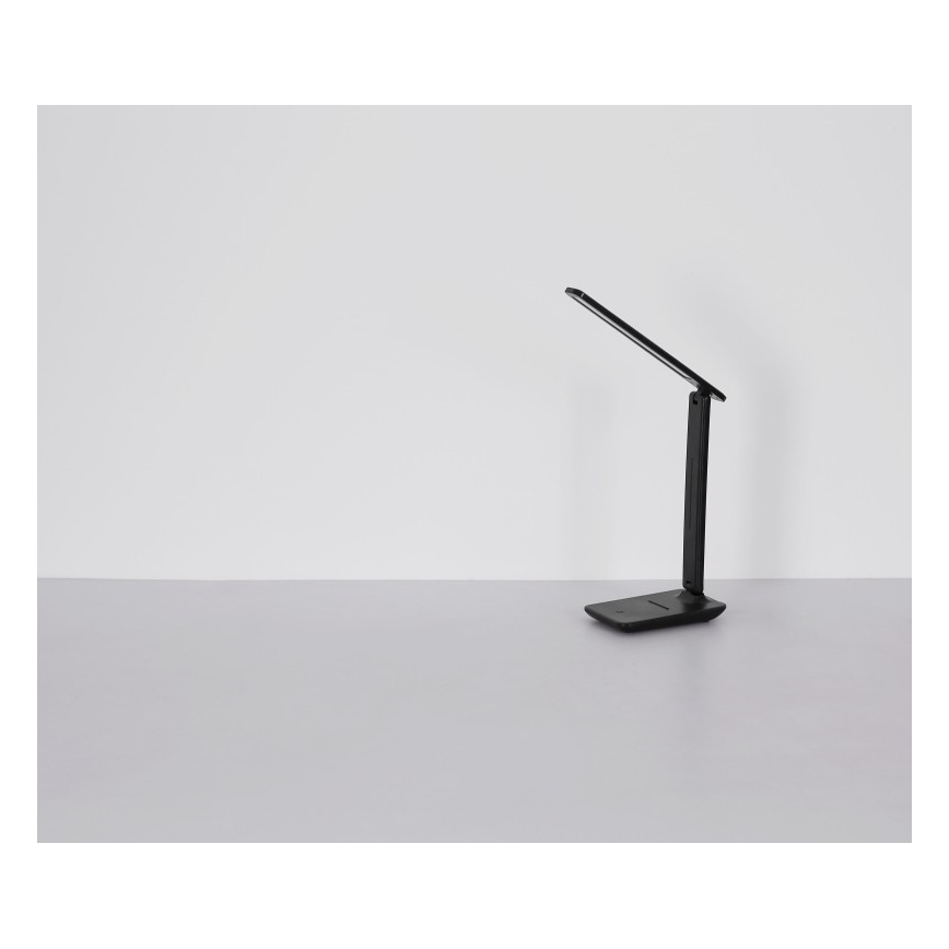 Globo - LED érintésvezérelt, fényerőszabályozható, tölthető asztali lámpa LED/4W/5V 2700/4000/6500K 1800 mAh fekete