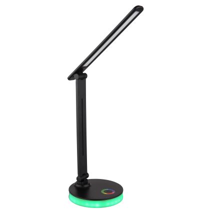 Globo - LED RGBW állítható fényerejű érintős asztali lámpa LED/5W/230V + LED/2W 2700K/4000K/6500K fekete