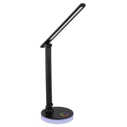 Globo - LED RGBW állítható fényerejű érintős asztali lámpa LED/5W/230V + LED/2W 2700K/4000K/6500K fekete