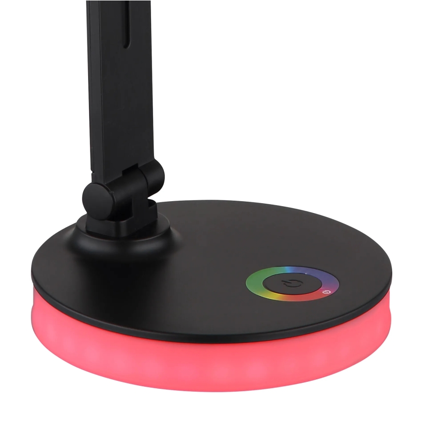 Globo - LED RGBW állítható fényerejű érintős asztali lámpa LED/5W/230V + LED/2W 2700K/4000K/6500K fekete