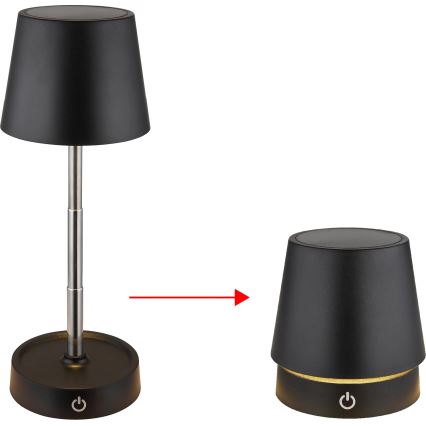 Globo - LED dimmelhető érintésvezérlésű tölthető asztali lámpa LED/1,2W/5V 1200 mAh