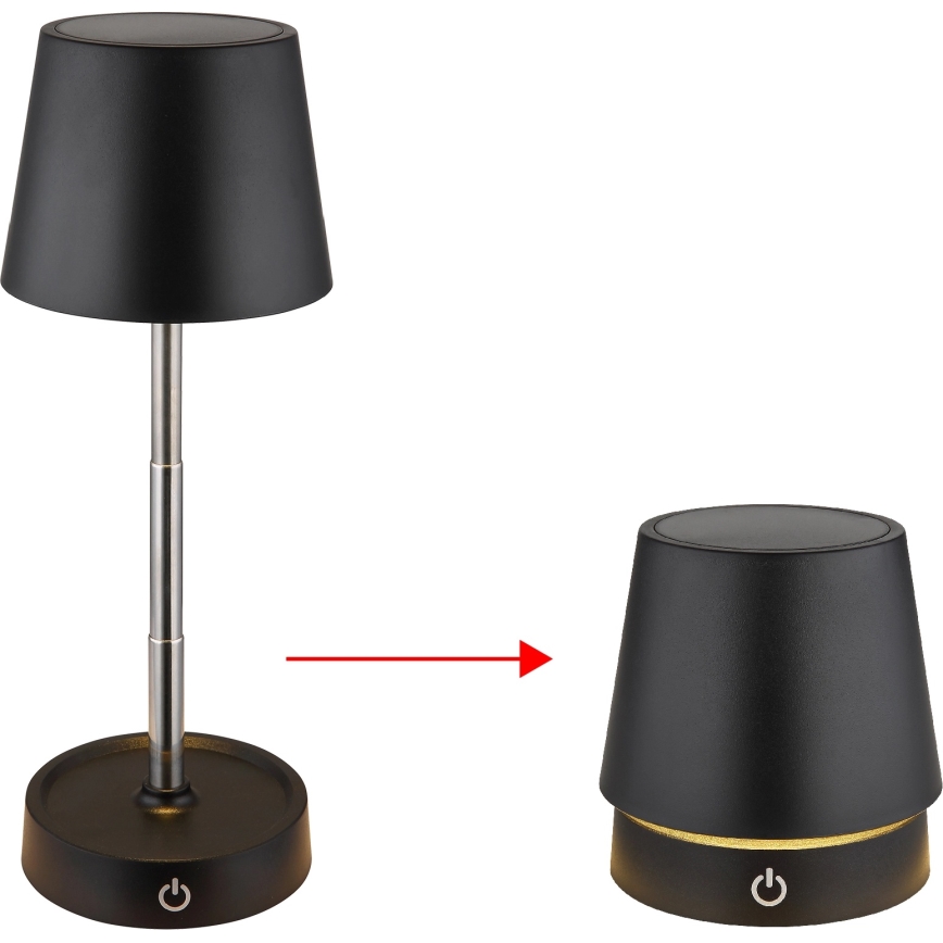 Globo - LED dimmelhető érintésvezérlésű tölthető asztali lámpa LED/1,2W/5V 1200 mAh