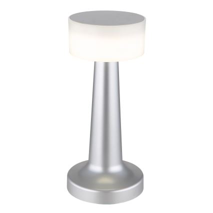 Globo - LED érintőkapcsolós asztali lámpa, állítható fényerővel LED/1W/3,7V 2700K/4000K/6500K 800 mAh USB matt króm
