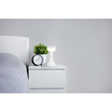 Globo - LED érintőkapcsolós asztali lámpa, állítható fényerővel LED/1W/3,7V 2700K/4000K/6500K 800 mAh USB fehér