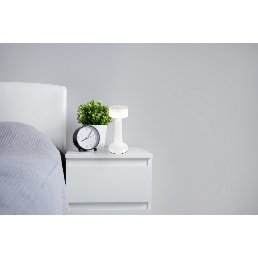 Globo - LED érintőkapcsolós asztali lámpa, állítható fényerővel LED/1W/3,7V 2700K/4000K/6500K 800 mAh USB fehér