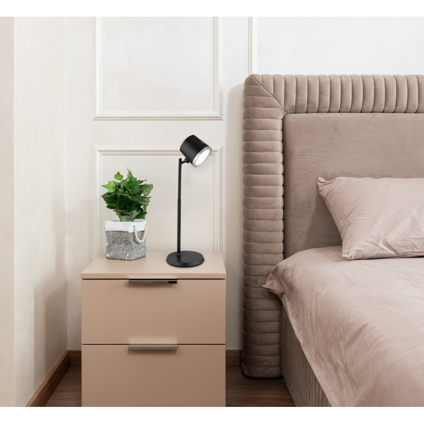 Globo - LED érintőkapcsolós asztali lámpa 4 az 1-ben LED/6W/3,7V 3000K/4000K/6500K 1500 mAh USB fekete