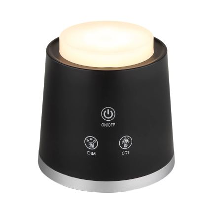 Globo - LED érintőkapcsolós asztali lámpa 4 az 1-ben LED/6W/3,7V 3000K/4000K/6500K 1500 mAh USB fekete
