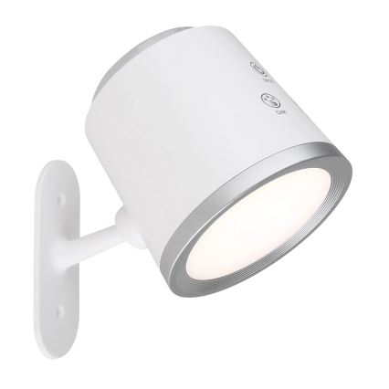 Globo - LED érintőkapcsolós asztali lámpa 4 az 1-ben LED/6W/3,7V 3000K/4000K/6500K 1500 mAh USB fehér
